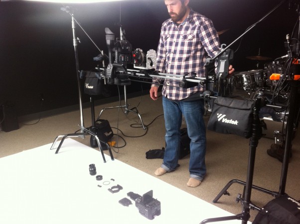 Atlas 30 slider with Motion Control captures the Sony FS100 Lens Adapter Kit Atlas 30 slider with Motion Control captures the Sony FS100 Lens Adapter Kit
