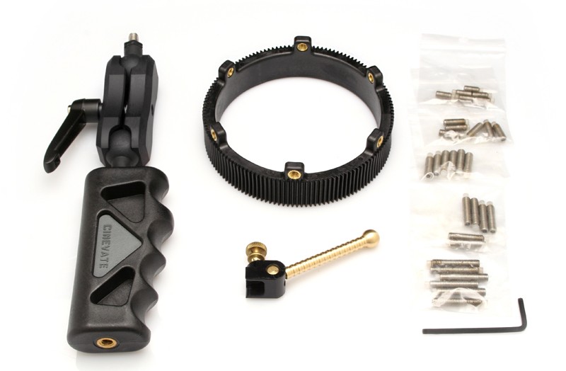 Small Camera Articulating Grip, Gear Ring, Focus Lever
